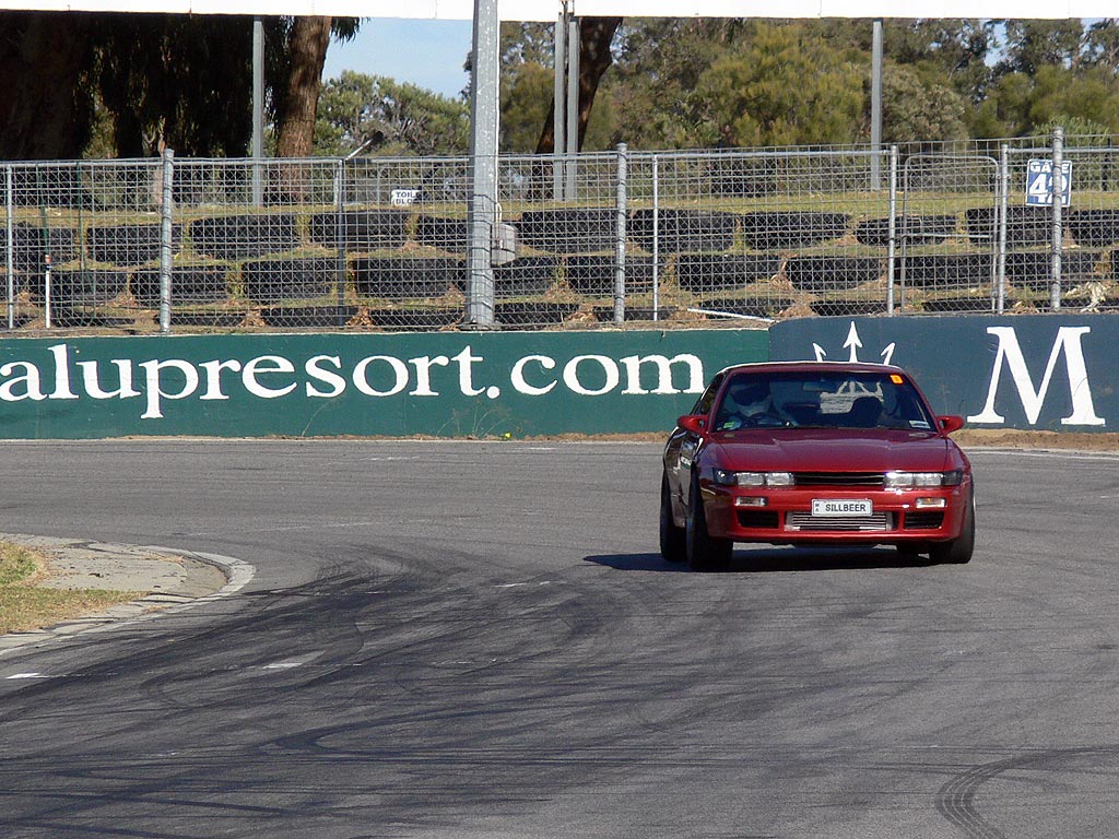 Out on the track at Barbagallo Raceway